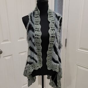 Intrigue Vest With Crochet Trim